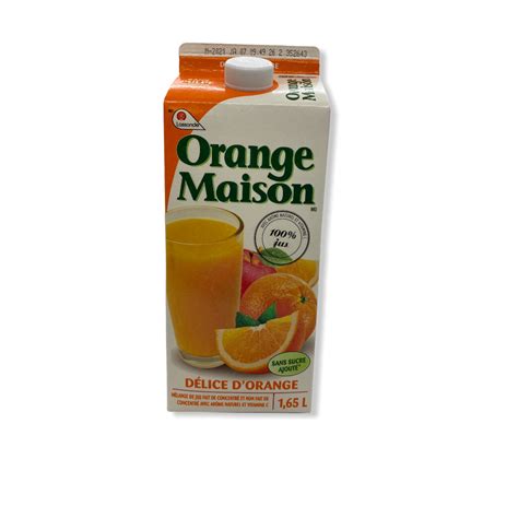 Jus Délices Dorange Orange Maison 165l Fruiterie Potager