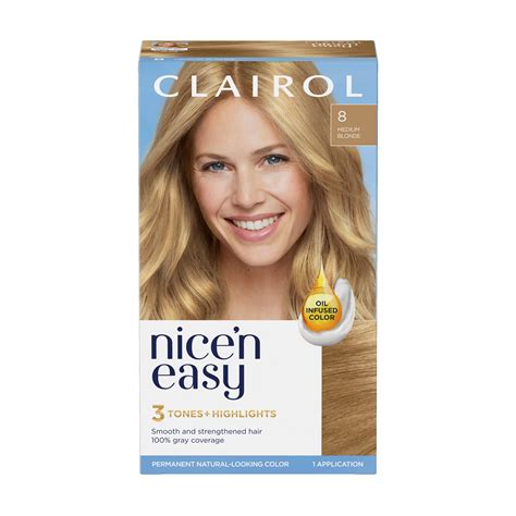 Clairol Nice N Easy Permanent Hair Color Medium Blonde Shop Hair Color At H E B