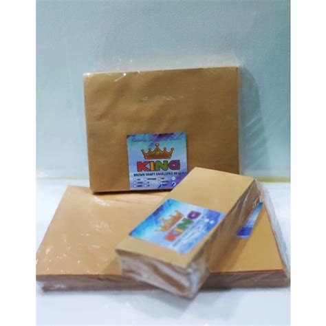 Jual Amplop Coklat Ukuran Kuarto No Seal Tanpa Lem Perekat Shopee