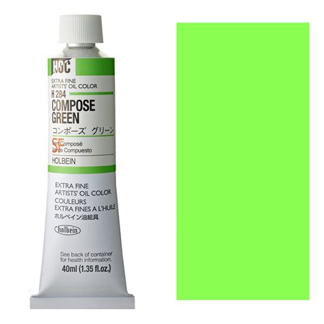 Departments Holbein Extra Fine Artists Oil Color Ml Compose Green