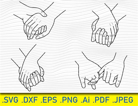 Holding Hands Svg Hands Svg Couple Hands Svg Hand Holding Etsy