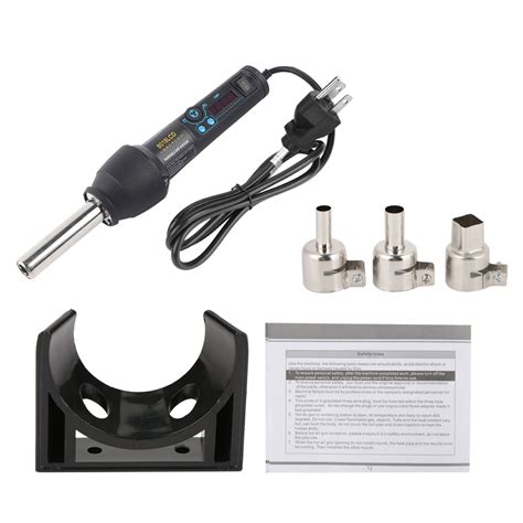 I W Led Digital Display Adjustable Electric Hot Air Gun Heat Gun Us Plug Walmart