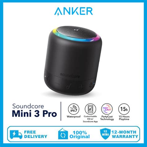 Anker Soundcore Mini 3 Pro Portable Bluetooth Speaker With BassUp And