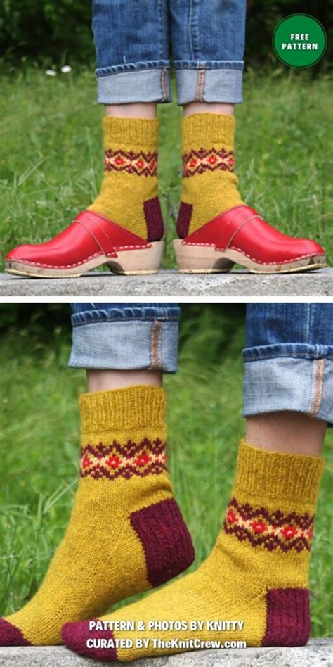 8 Free Simple Socks Knitting Patterns For Beginners The Knit Crew