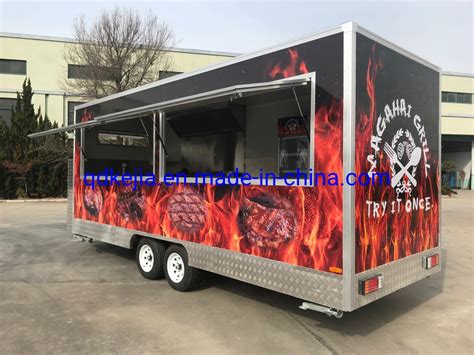 Fiberglass Food Trailer Kombi Food Truck Appliances Fully Equipped Food