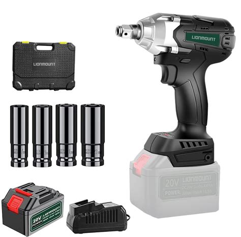 Buy Lion 20 Volt 1 2 Inch Electric Brushless Cordless Impact Wrench And