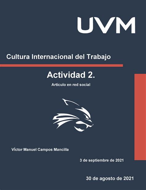 Cultura Internacional Del Trabajo Retos Y Desaf Os De Septiembre