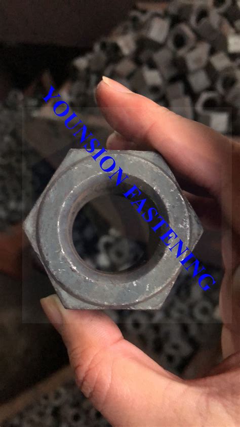 Hex Heavy Structural Nuts Astm A H Black Hdg Zinc Plated Hexagon