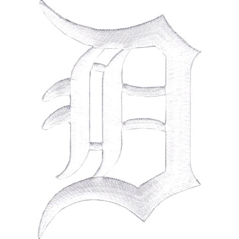 Detroit Tigers Primary Logo Jersey Patch (White)