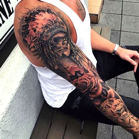 Skulls Tattoo Sleeve