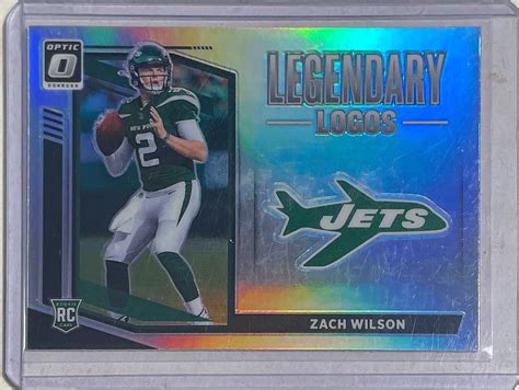 ZACH WILSON 2021 PANINI DONRUSS OPTIC LEGENDARY LOGOS HOLO PRIZM RC LL