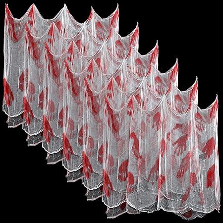 Amazon 6 Pieces Halloween Creepy Cloth 30 X 72 Inch Spooky Cloth