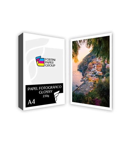 20 Folhas Papel Fotográfico Glossy 230g A4 Evolut