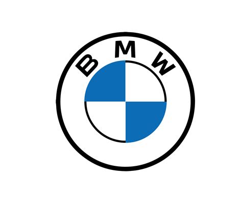 BMW Brand Logo Car Symbol Blue And Black Design Germany Automobile Vector Illustration With ...