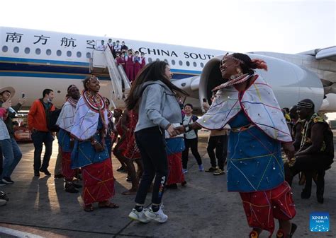 A Flight Carrying 40 Chinese Group Tourists Arrived At Jomo Kenyatta