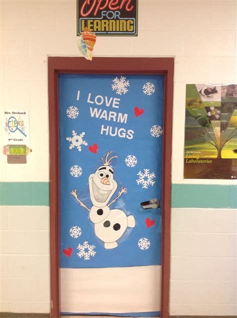 Olaf Christmas Door Decoration Holiday Classroom Doors Christmas Door Decoration Christmas