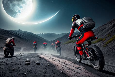 Moon Race prompt: bike race on the moon, ultra detailed artistic ...