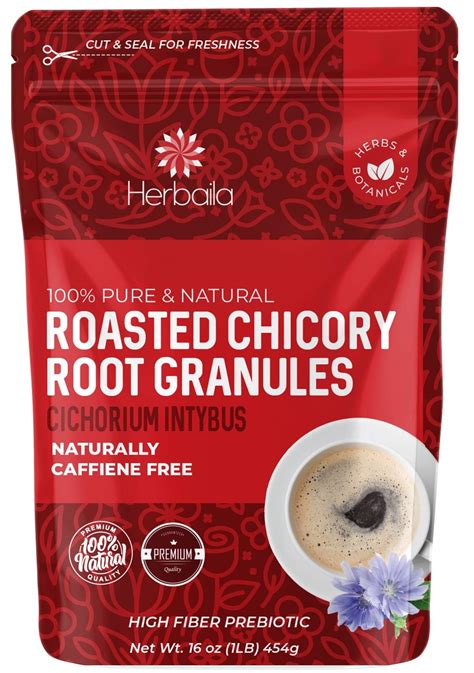 Roasted Chicory Root Granules 1lb Caffeine Free Coffee Substitute