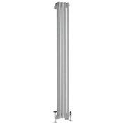 Milano Windsor White Traditional Vertical Dual Fuel Triple Column