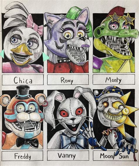 FNAF Security Breach Six Fanarts En 2022 Dibujos Bonitos Dibujos