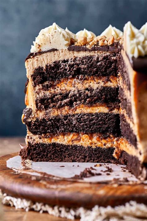 Vegan Snickers Cake The Big Mans World