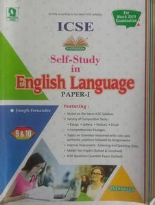 Icse Self Study In English Language Paper Class For March