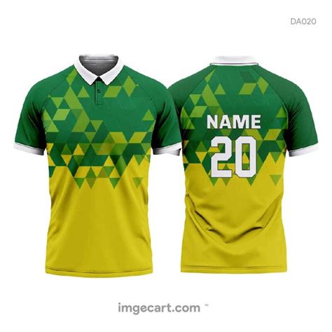 Cricket Jersey Design Green And Yellow Imgecart