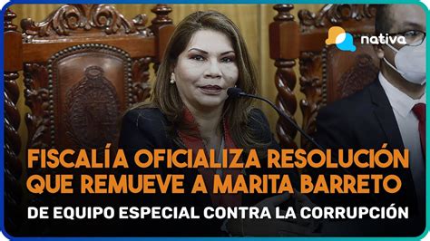 📍fiscalía Oficializa Resolución Que Remueve A Marita Barreto De Equipo