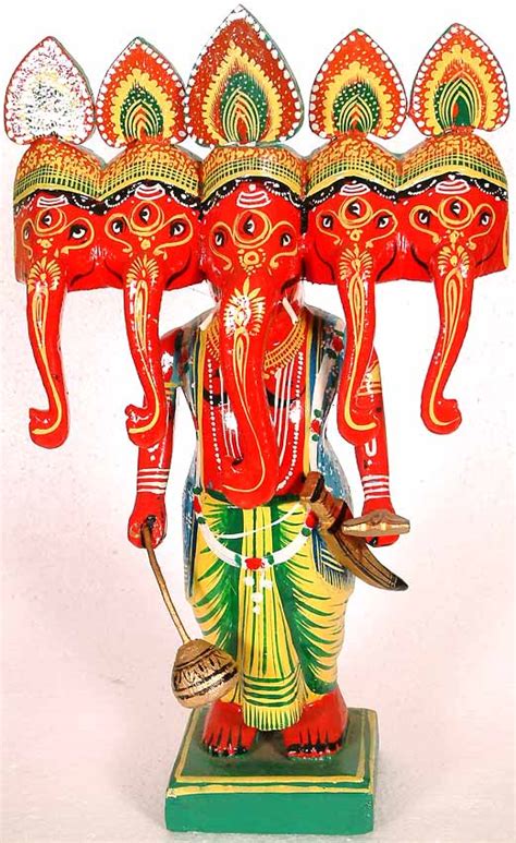 Five Headed Ganesha Exotic India Art