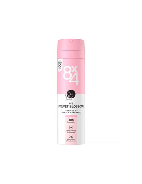 8X4 Deospray No 3 Velvet Blossom 150ml