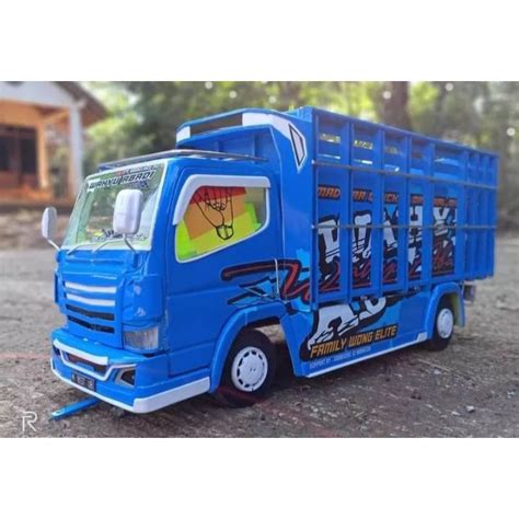 Jual Miniatur Truk Oleng Kayu Wahyu Abadi Bisa Belok Oleng Shopee