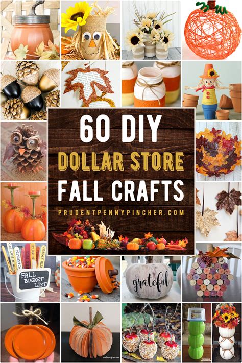 60 dollar store fall crafts – Artofit