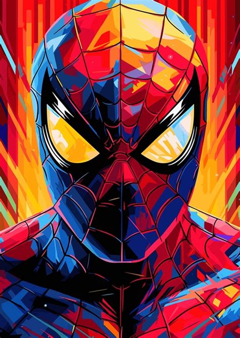 Spiderman Marvel Pop Art Wpap Posters Prints By Qreative Printler