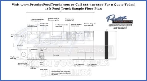 Custom Food Truck Floor Plan Samples | Custom Food Truck Builder ...