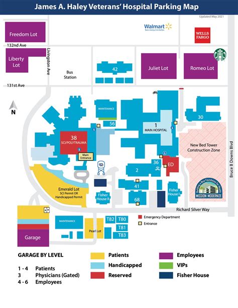 Tampa VA Main Hospital Map | VA Tampa Health Care | Veterans Affairs