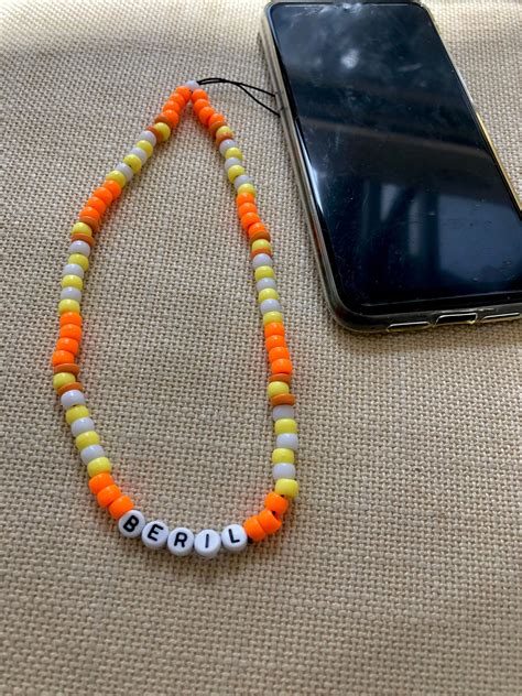 Colorful Phone Hand Strap Beaded Iphone String Charm Etsy