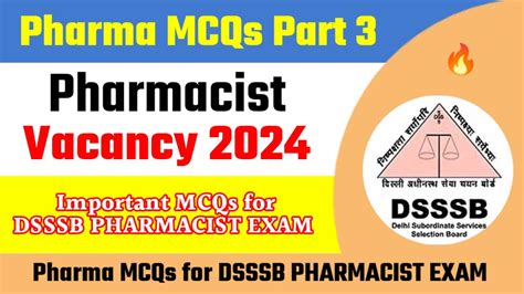 Pharma MCQs Ll Pharmacist Exam Paper Ll Pharmacist Vacancy 2024 Ll