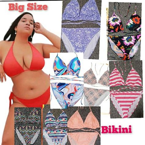 Jual Bikini Big Size Dan Standard Pakai Busa Celana V Tali Size M L XL XXL Shopee Indonesia