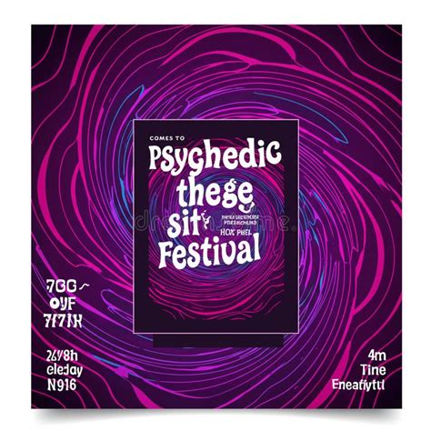colorful psychedelic festival poster   vivid swirling design