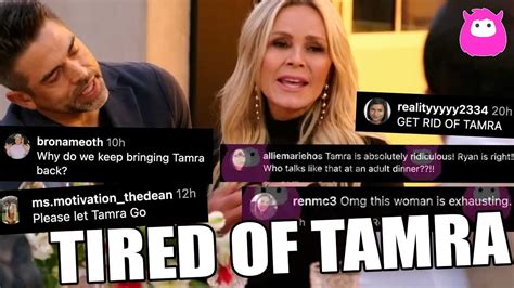 Rhoc Viewers Call For Exhausting Tamra Judge To Be Fired Again Youtube