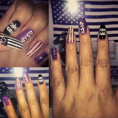 Asap Rocky F Swag Nail Designs Nails Nail Inspo