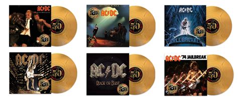 Acdc 50th Anniversary Bundle Wave 2 Gold Nugget Vinyl 6lp Album