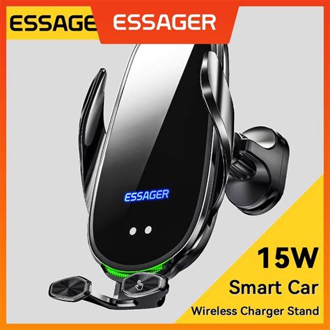 Essager Qi 15W Wireless Charger Car Phone Holder In Car Air Vent Mount