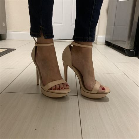 ASOS Platform Nude Heels Depop
