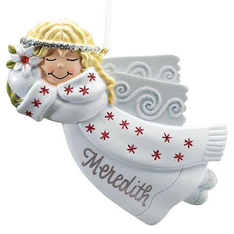 Personalized Angel Birthstone Ornament