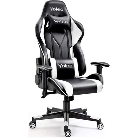 Yoleo Chaise De Bureau Gaming Fauteuil Ergonomique Avec Coussins