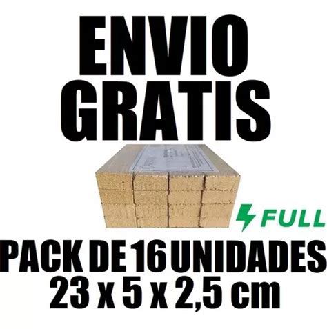 Ladrillos Refractarios De 23x5x2 5cm Pack De 16 Unidades Cuotas