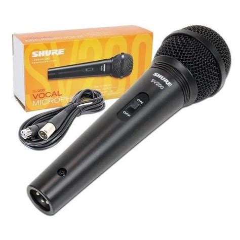 Microfone Shure Sv Sv Shure Sv Din Mico Unidirecional