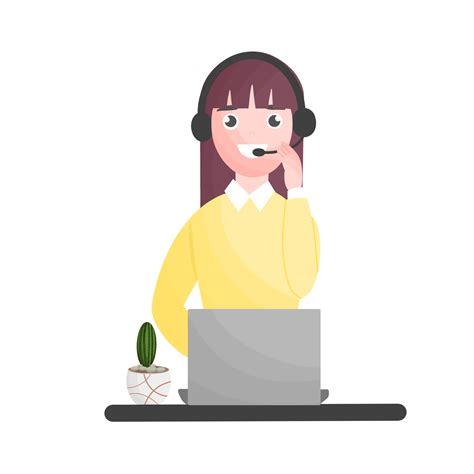 Call Center Woman Worker 19891158 PNG