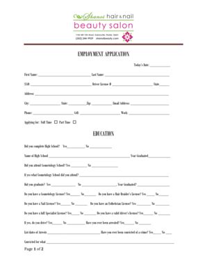 Image Samples Of Salon Registration Form Fill Online Printable